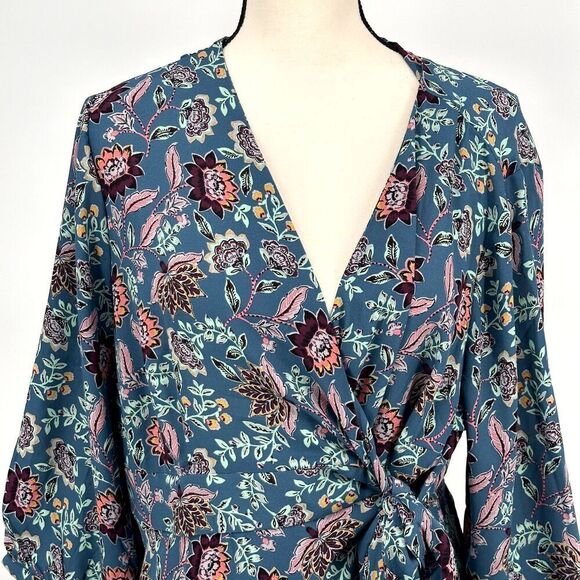 "Torrid Georgette Wrap Tunic Blouse Dress Size 1 - Chic Plus Size - Picture 5 of 16